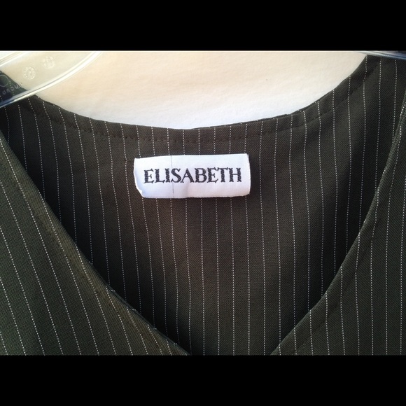 Green Stripped Button Up - Picture 3 of 3